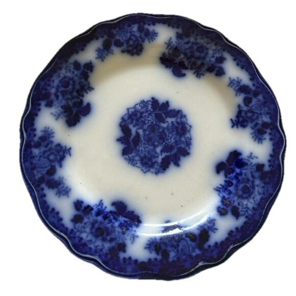 Set 3 Flow Blue New Wharf Pottery England Waldorf Dinner Plates 1 X 9" & 2 X 10” - Picture 13 of 15